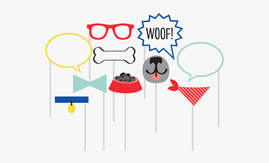Pawesome Dog Party Photo Booth Props - Dog Party Photo Booth Props, Transparent Clipart