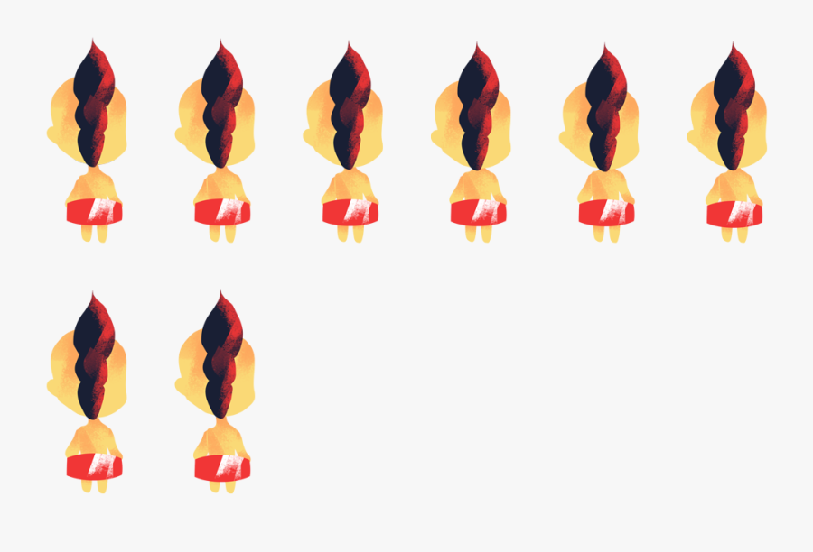Above Is The Character Sprite Sheets For His Idle Clipart, Transparent Clipart