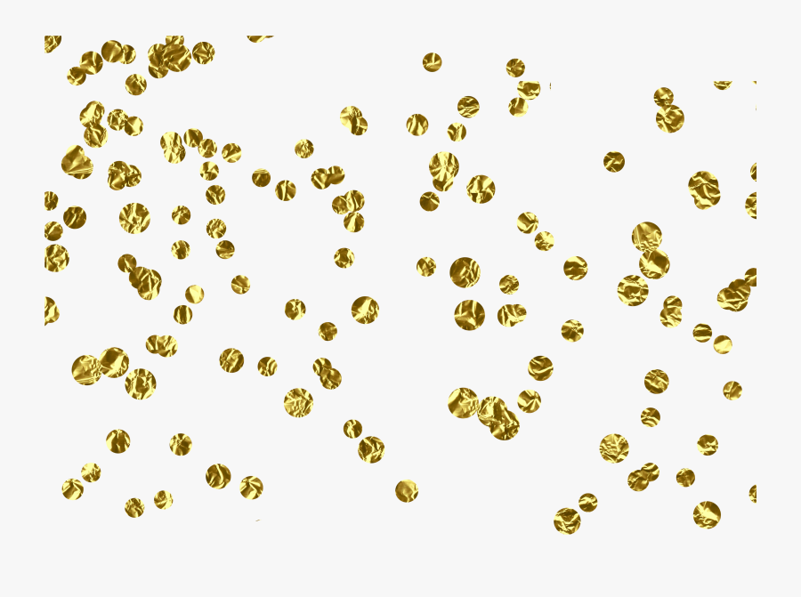 Gold Confetti Png Transparent, Transparent Clipart