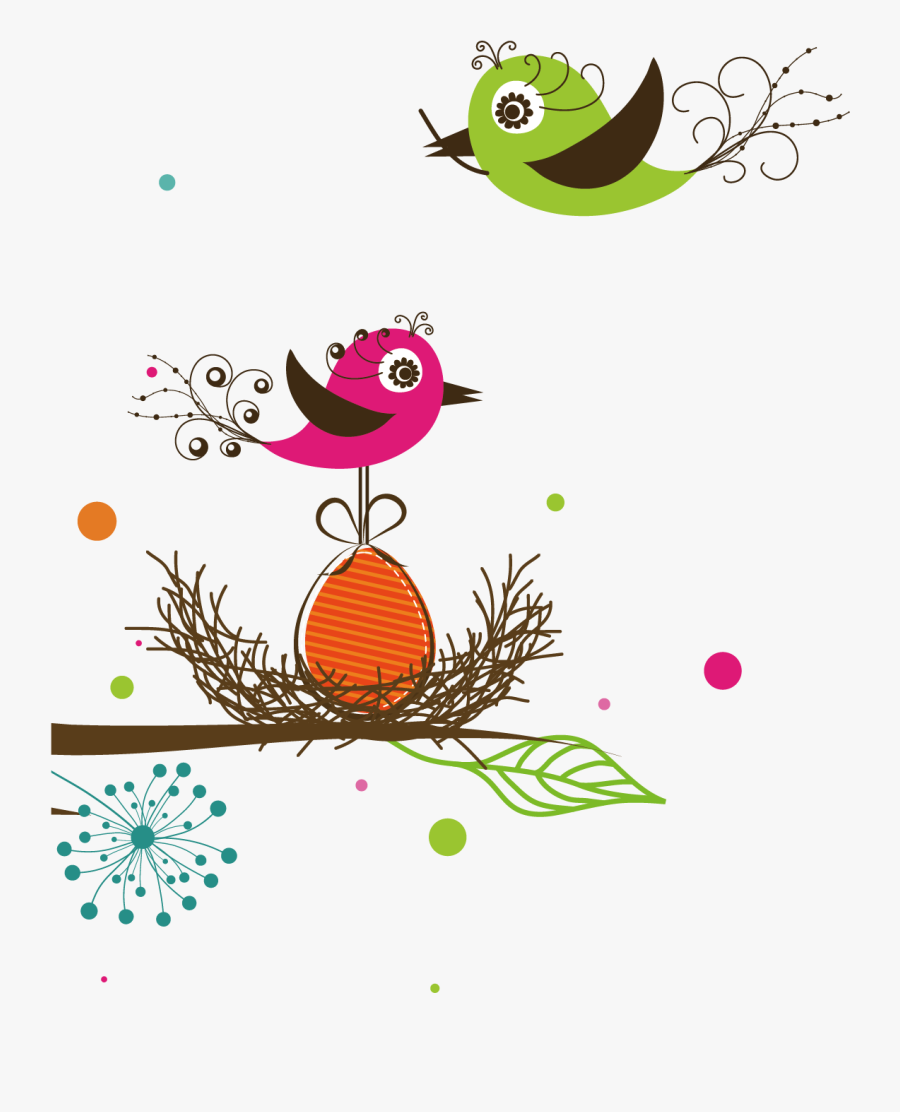 Bird Euclidean Vector Illustration - Illustration, Transparent Clipart