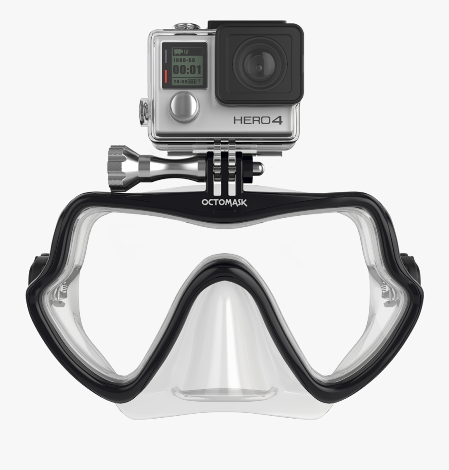 Gopro Clip Scuba Mask - Gopro Mask, Transparent Clipart