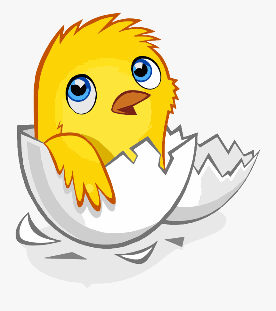 Chicken Egg Kifaranga Hen - New Born Chick With Egg Shell Drawing, Transparent Clipart