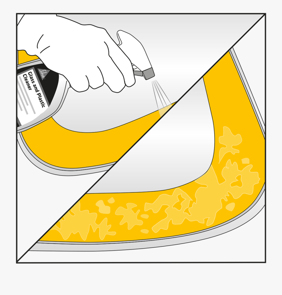 Windshield Preparation - Illustration - Illustration, Transparent Clipart