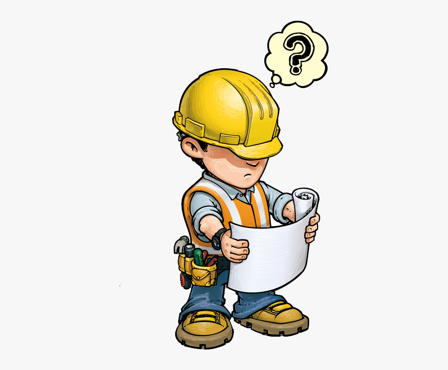 Clip Art Worker Architectural Engineering Royalty - Cartoon Construction Worker Png, Transparent Clipart