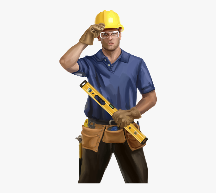 Handyman,construction Worker,hard Worker,headgear,personal - Worker Png, Transparent Clipart