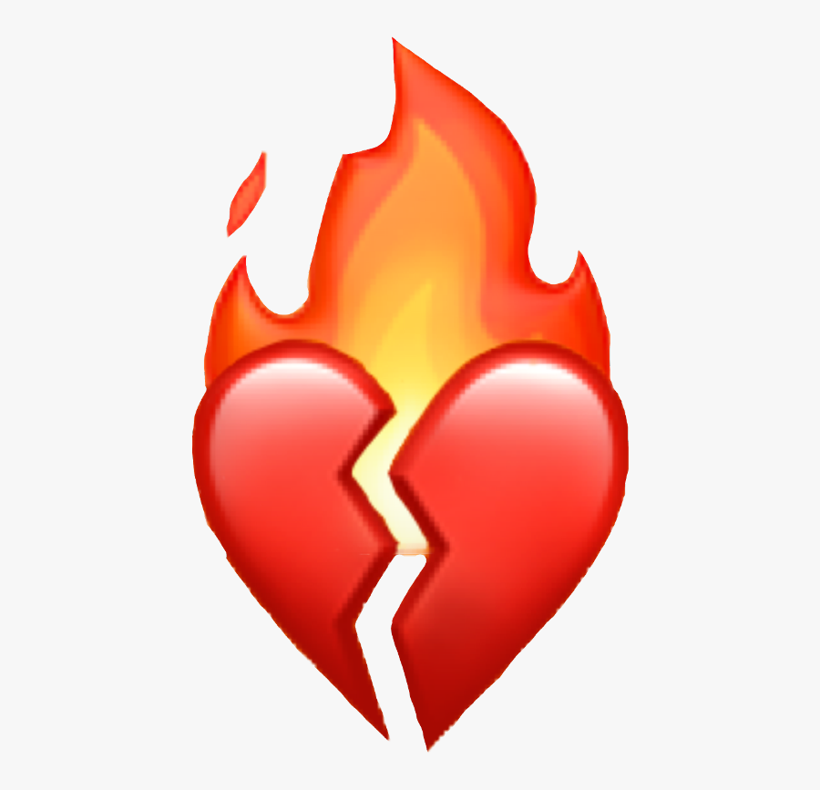 Transparent Shattered Heart Png - Broken Emoji, Transparent Clipart