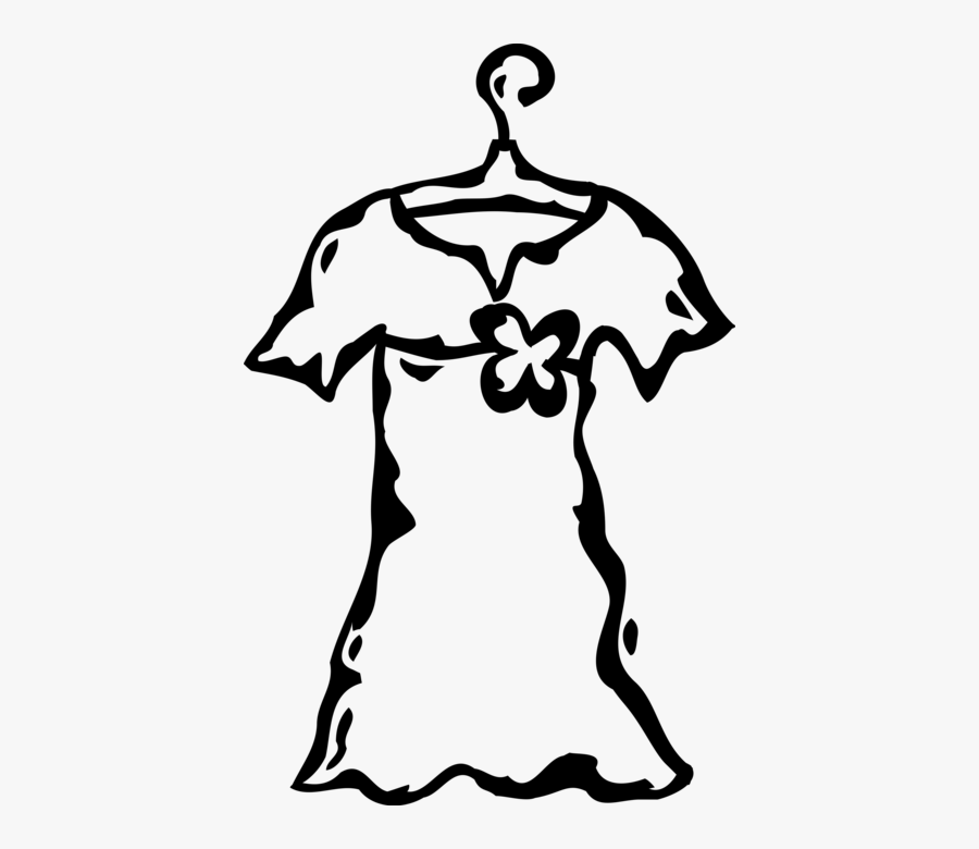 Vector Illustration Of Dress Apparel Clothing Garment, Transparent Clipart