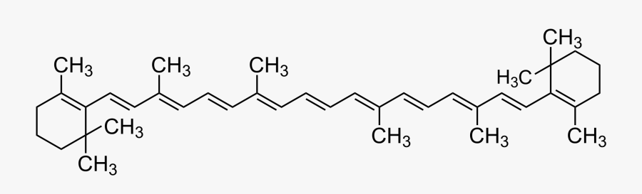 Beta Carotene Structural Formula, Transparent Clipart