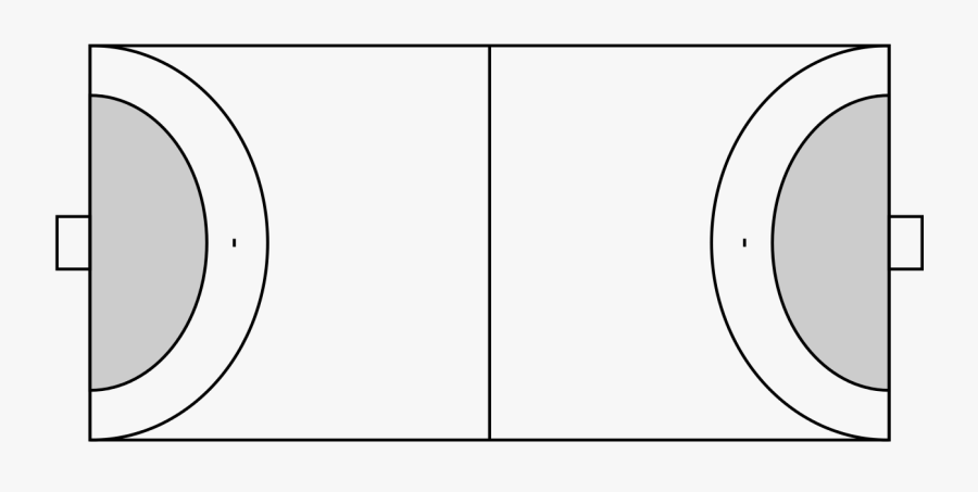 Clip Art Handball Field - Circle, Transparent Clipart
