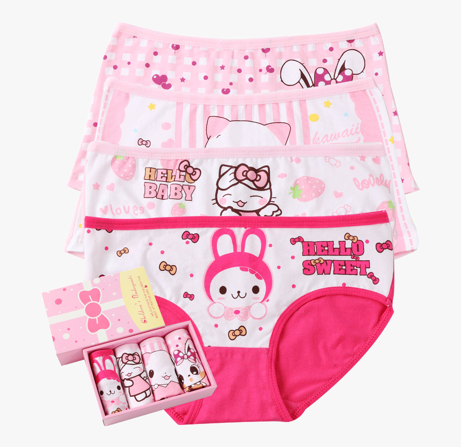 Clip Art Little Girl Underwear - Briefs, Transparent Clipart