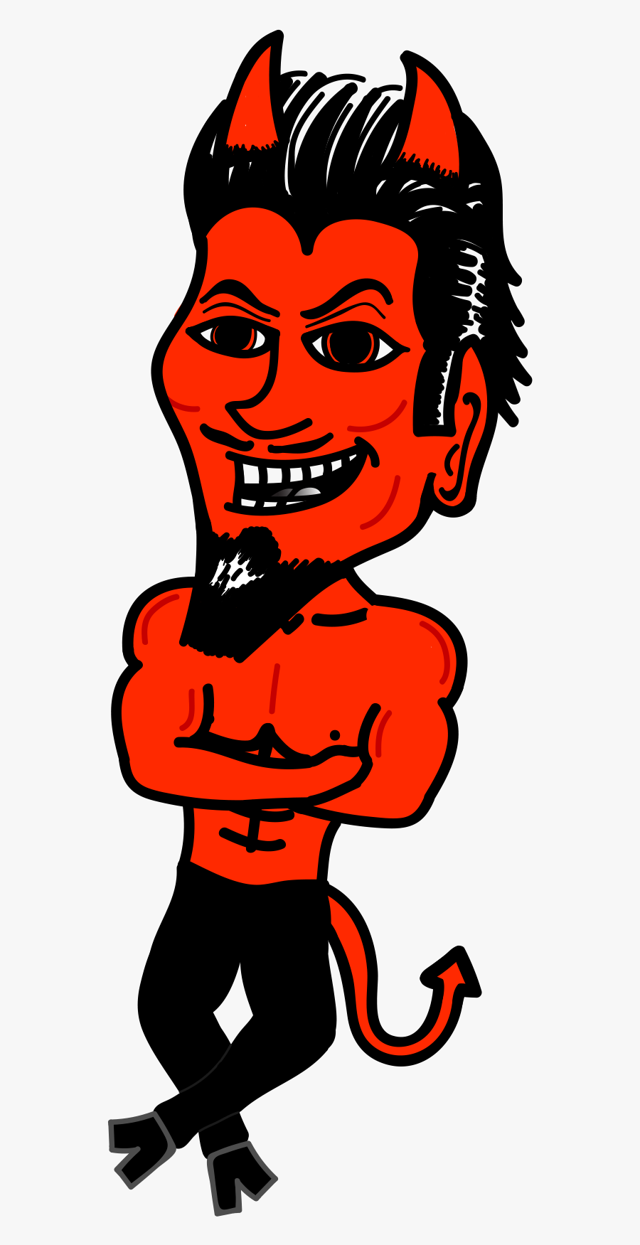 Devil Crossed Arms Final2, Transparent Clipart