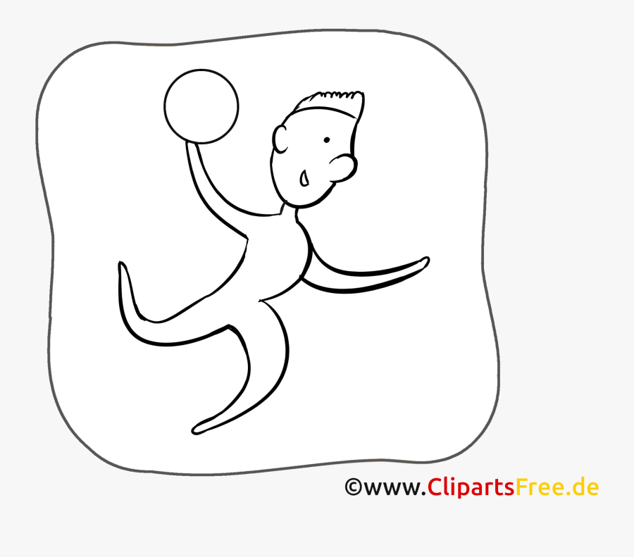 Icon Handball - Cartoon, Transparent Clipart