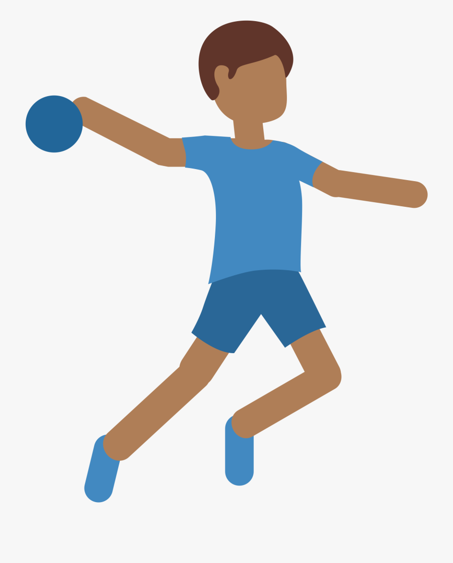 Transparent Throwing Png - Handball Emoji, Transparent Clipart