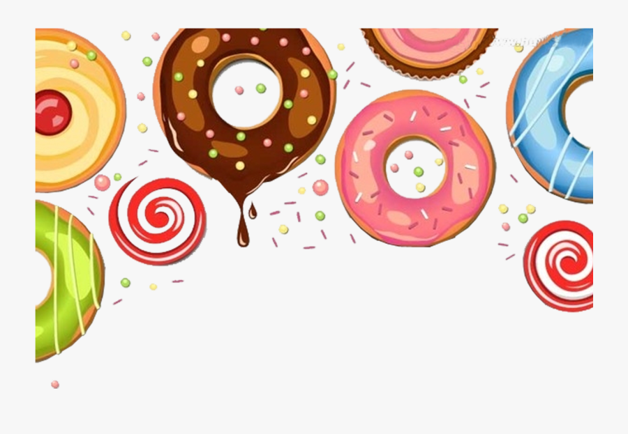 Doughnut Chocolate Dessert Cake - Donut Birthday Invitation Template, Transparent Clipart