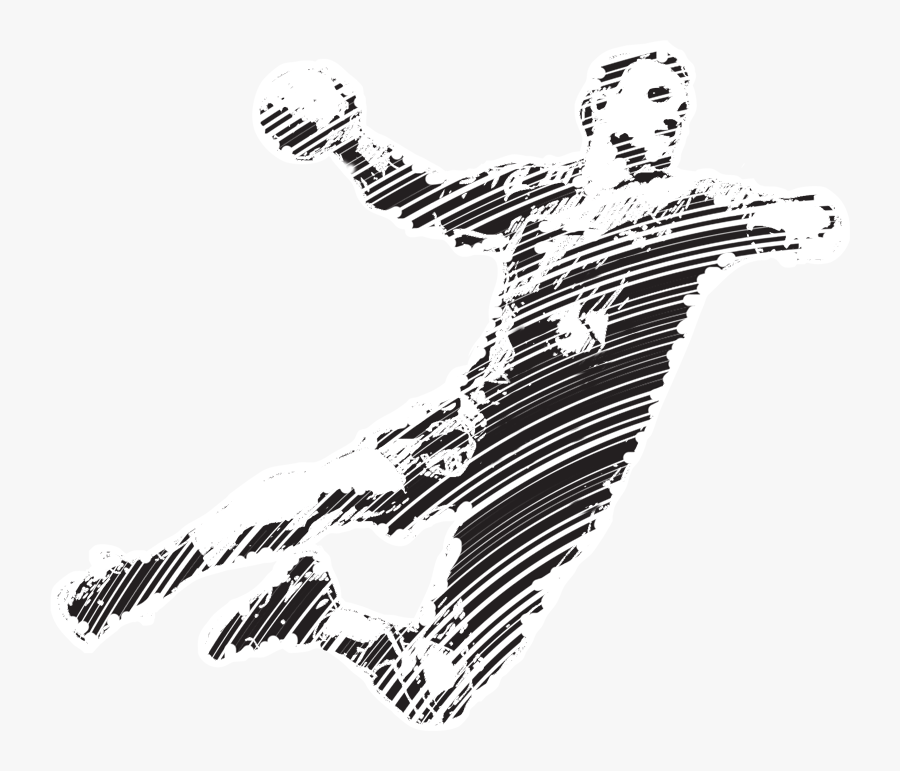 Handball Illustrations Png - Handball Drawing, Transparent Clipart