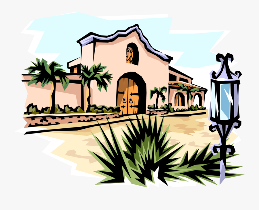 Vector Illustration Of Mexican Or Southwestern Style - Esperanza Rising Rancho De Las Rosas, Transparent Clipart