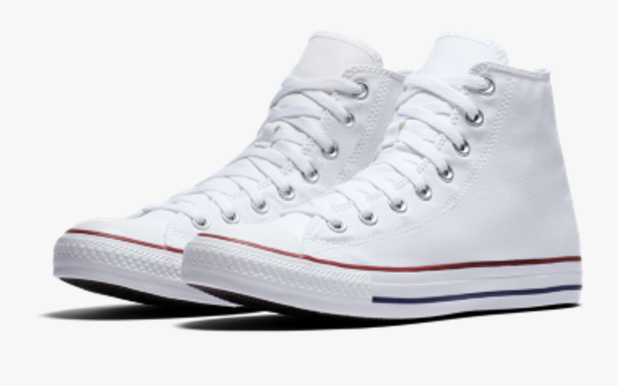 Transparent Chuck Taylor Png - White High Top Converse Png, Transparent Clipart
