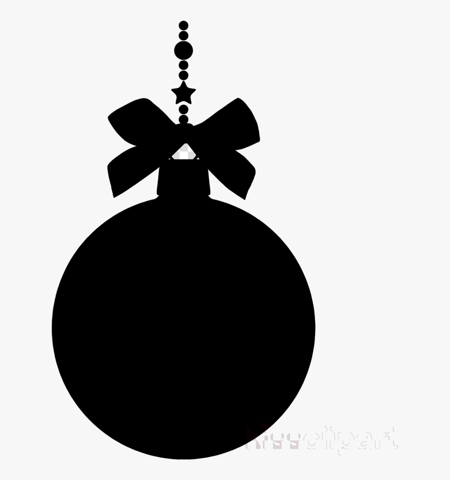 Ornament Christmas Silhouette Clipart Transparent Png - Silhouette Christmas Ornament Clipart, Transparent Clipart