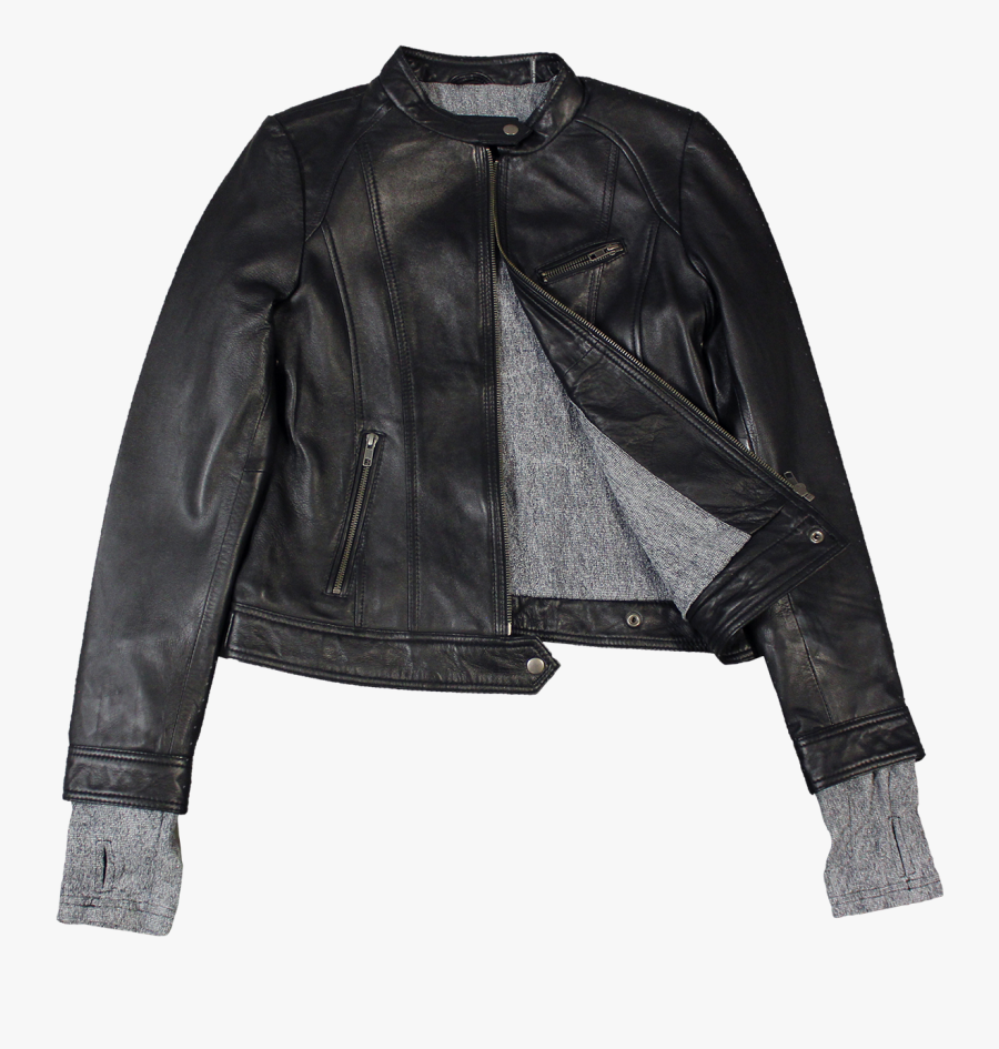 Leather Jacket Coat Schott Nyc, Transparent Clipart