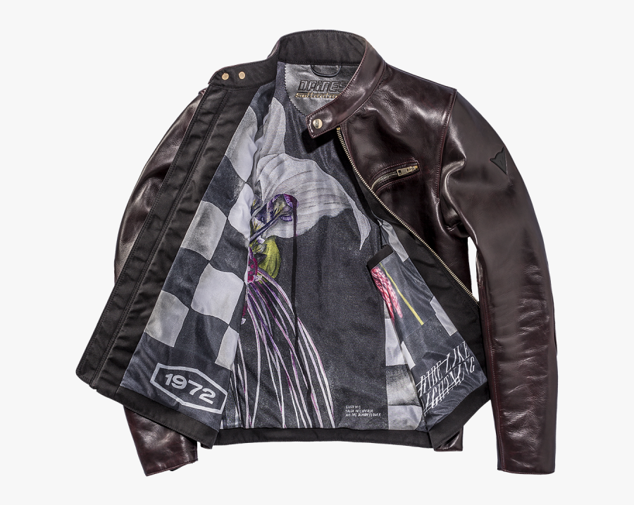 Leather Jacket Clothing Motorcycle - Dainese Settantadue, Transparent Clipart