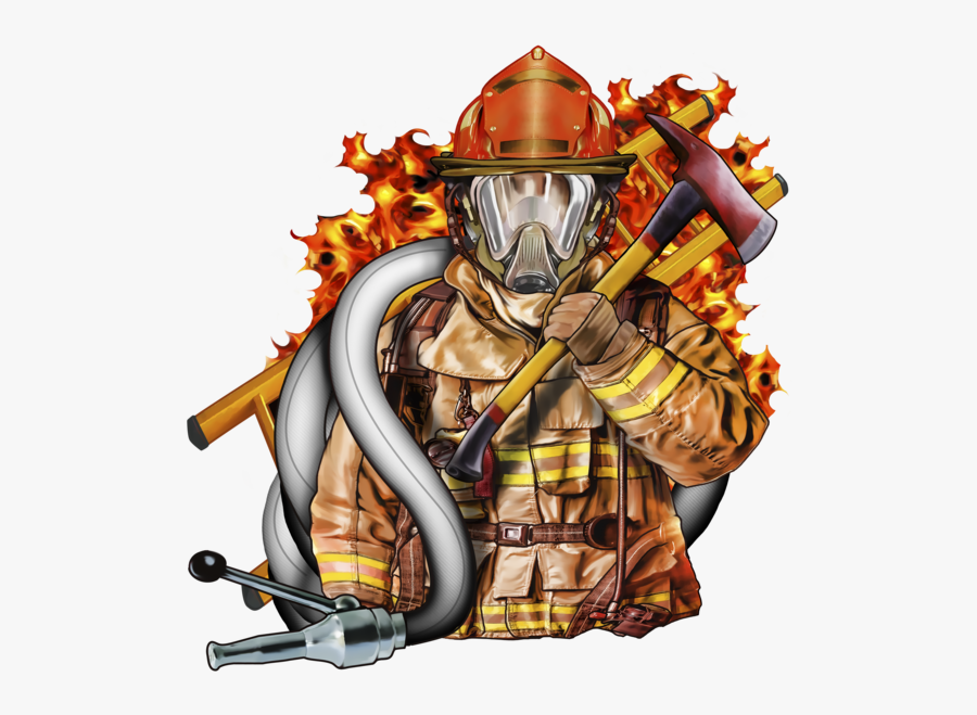 Free Firefighter Cartoon, Transparent Clipart