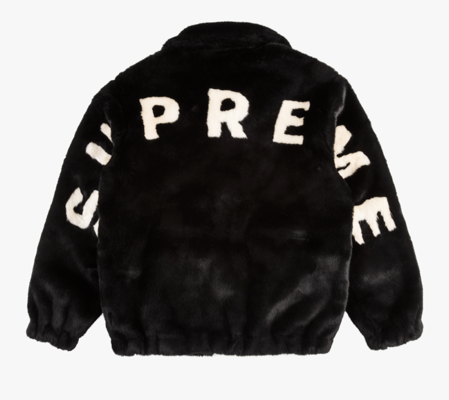 Leather Jacket Supreme Coat Clothing - Hoodie, Transparent Clipart