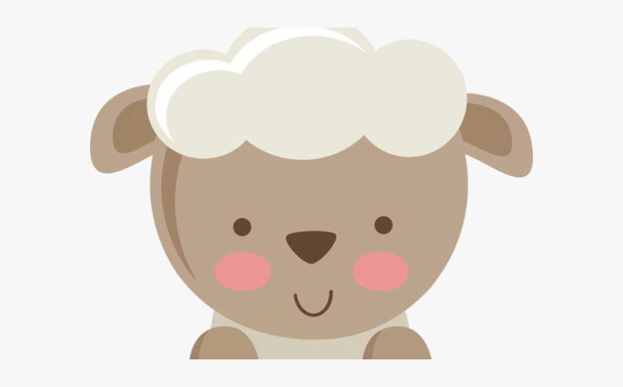 Transparent Lamb Clipart - Cute Sheep Head Clipart, Transparent Clipart