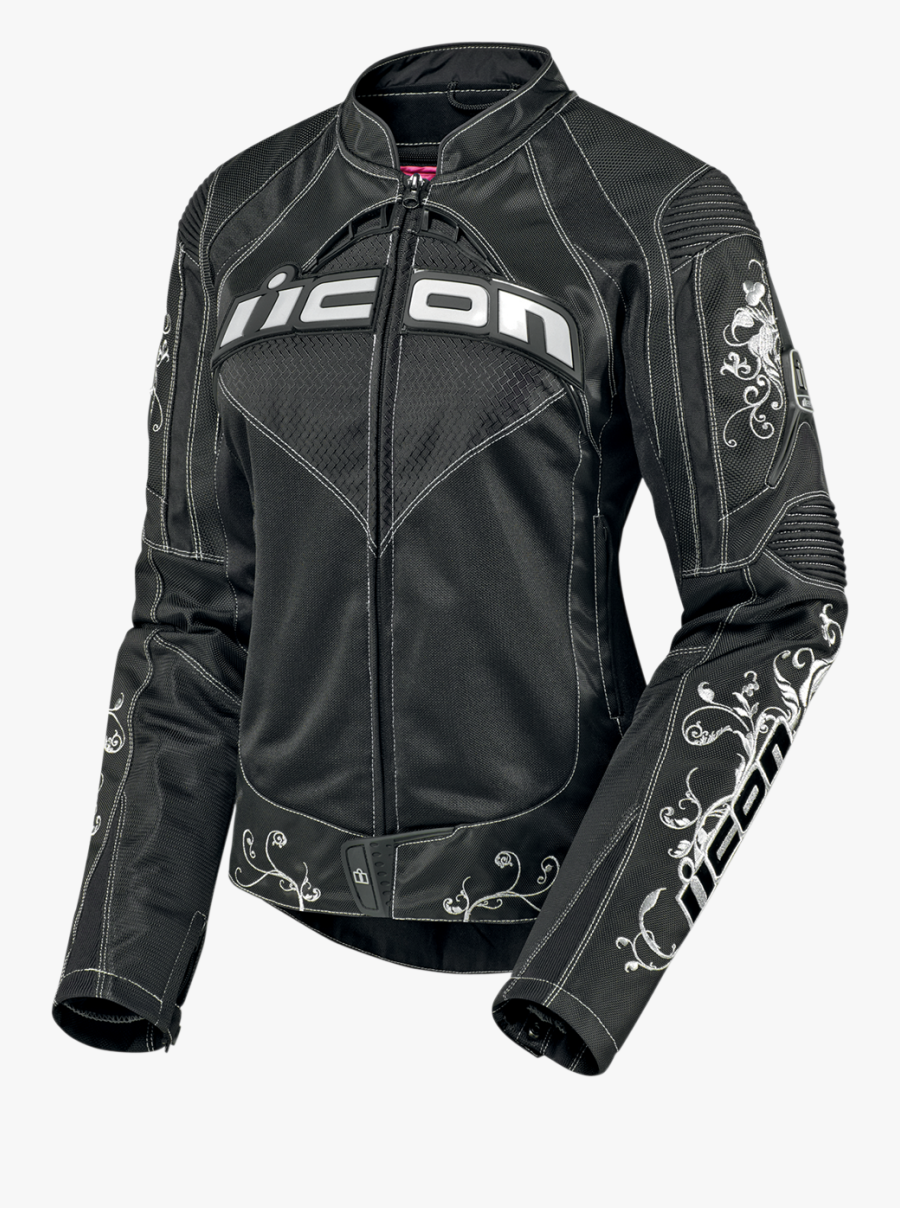 Clip Art Biker Girl Outfit - Speed Queen Motorcycle Jacket, Transparent Clipart