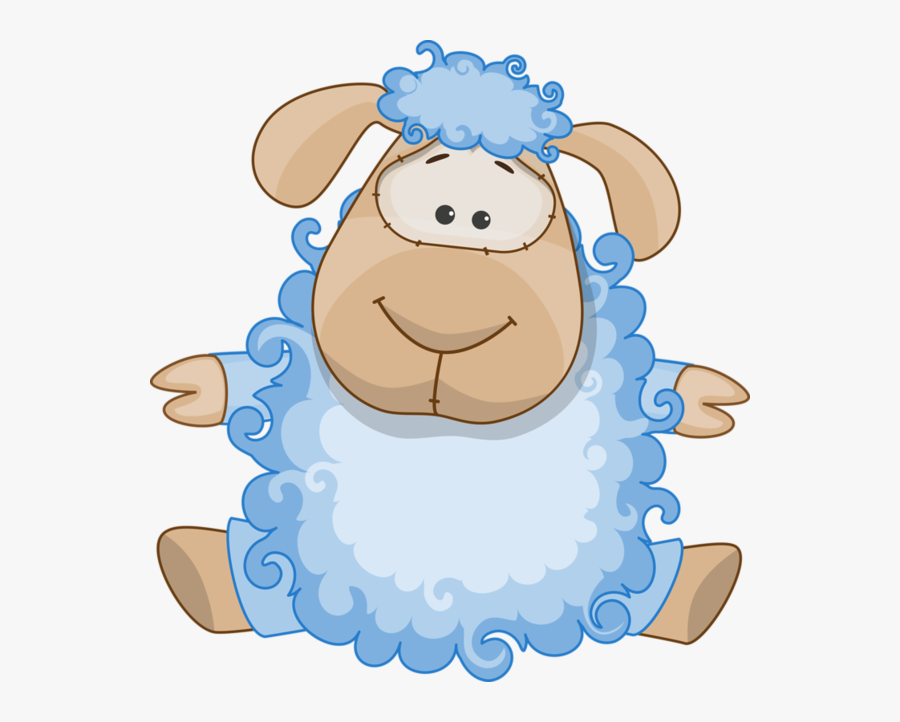 Blue Clipart Sheep, Transparent Clipart