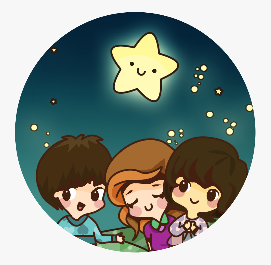 Twinkle Circle Border - Cartoon, Transparent Clipart