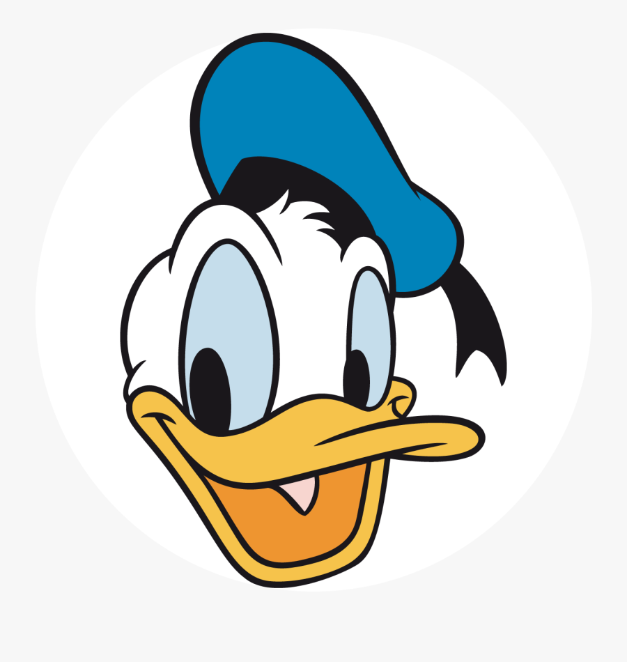 Donald Duck Cartoon Face, Transparent Clipart