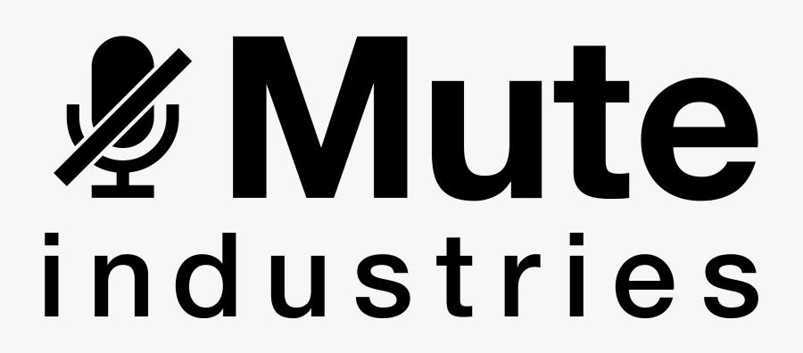 Mute Industries - Black-and-white, Transparent Clipart