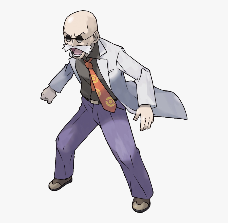 College Professor Clipart - Pokemon Gym Leader Blaine, Transparent Clipart