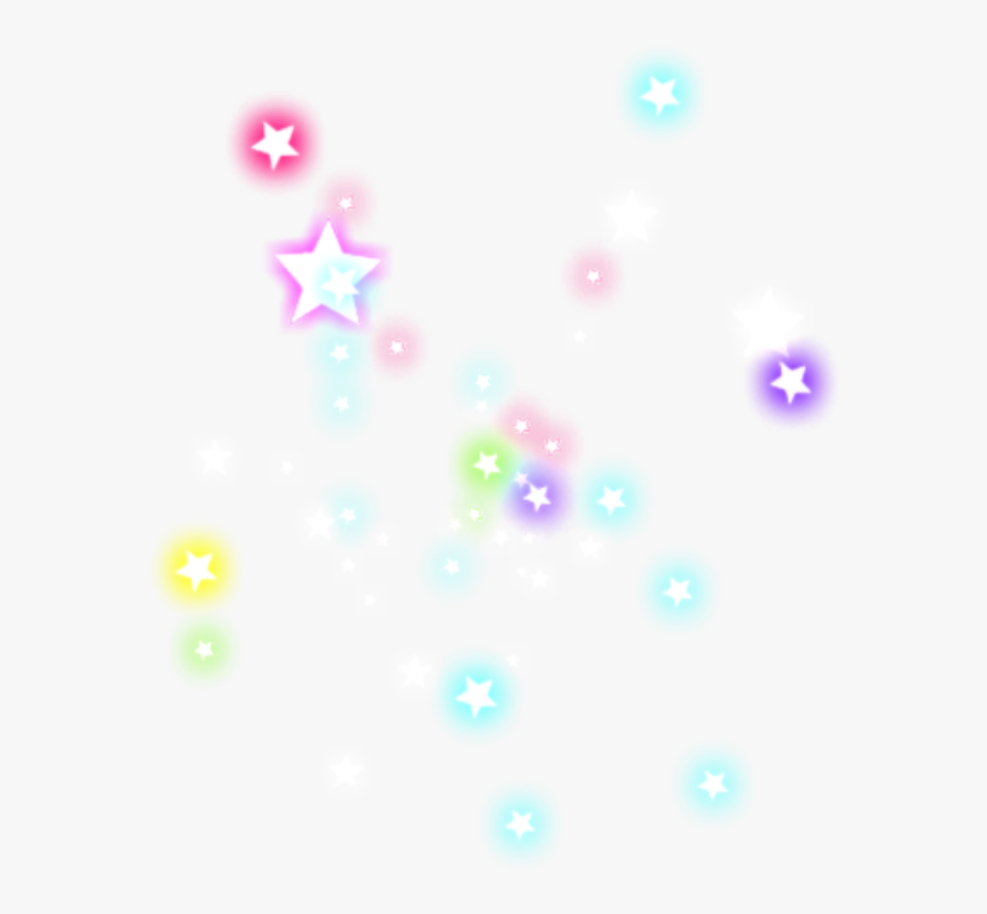 #ftestickers #clipart #stars #glowing #luminous #colorful - Circle, Transparent Clipart
