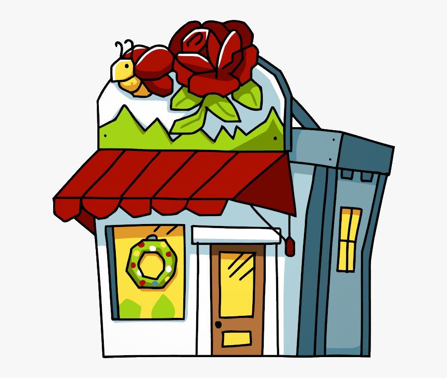 Flower Shop - Library Scribblenauts, Transparent Clipart
