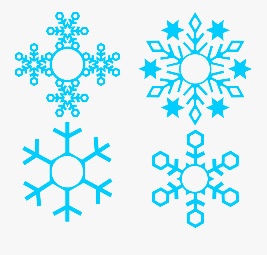 Flocon De Neige Simple, Transparent Clipart