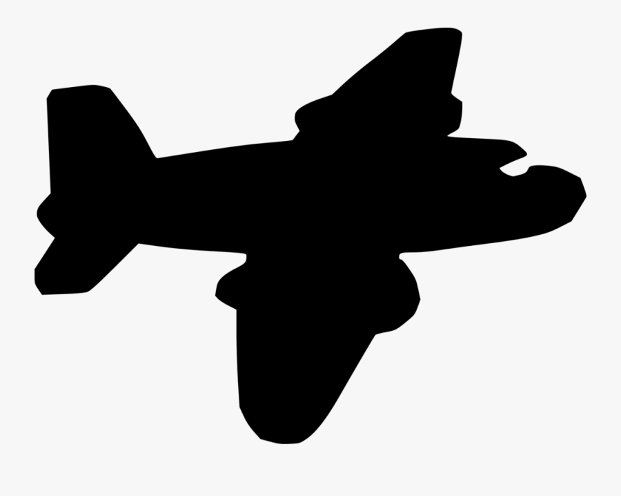 Airplane Fixed-wing Aircraft Computer Icons Drawing - Bomber Plane Clipart, Transparent Clipart