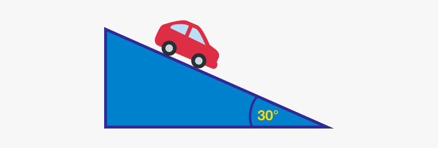 Slop - Car On Inclined Plane, Transparent Clipart