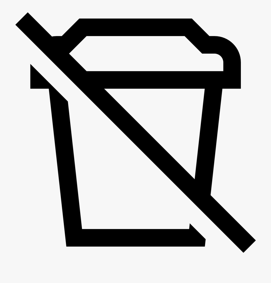 This Icon Represents No Beverages, Transparent Clipart