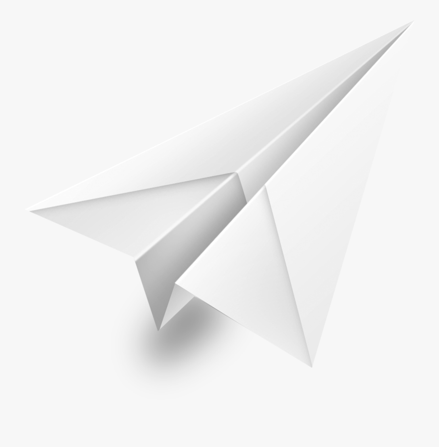 White Paper Plane Png, Transparent Clipart