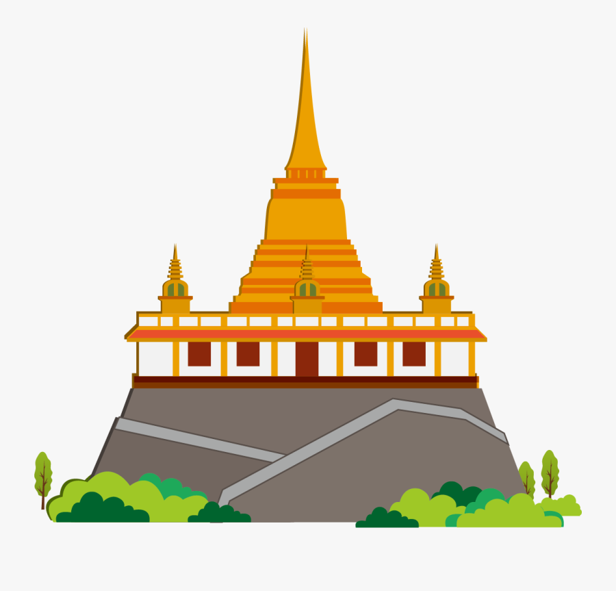 Thailand Clip Art - Landmarks In Thailand Clipart, Transparent Clipart