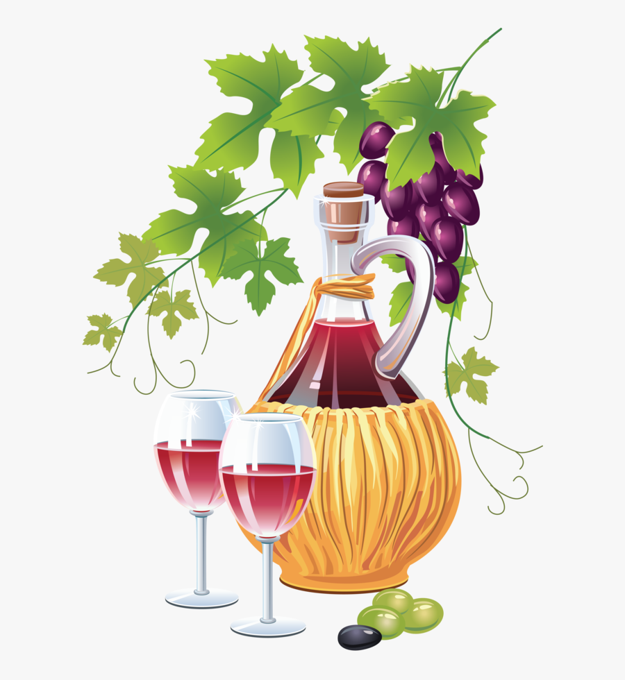 Tuscan Wine Clip Art, Transparent Clipart
