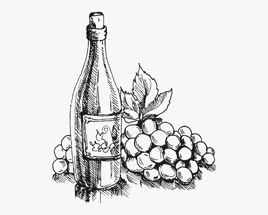 Black And White Clip Art Wine Bottles , Free Transparent Clipart ClipartKey