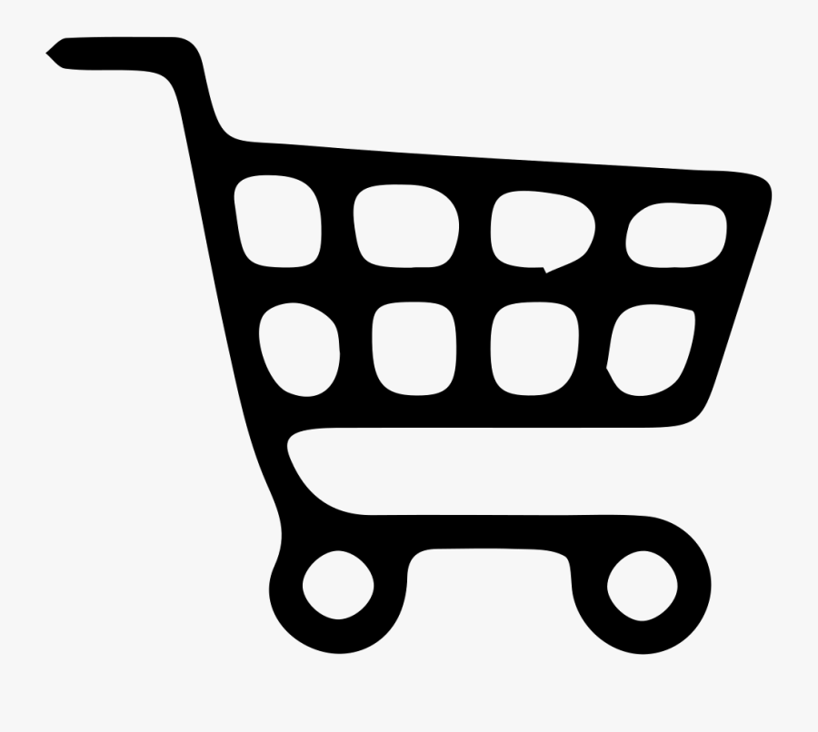 Transparent Shopping Cart Clipart Black And White - Cute Shopping Cart Clipart, Transparent Clipart