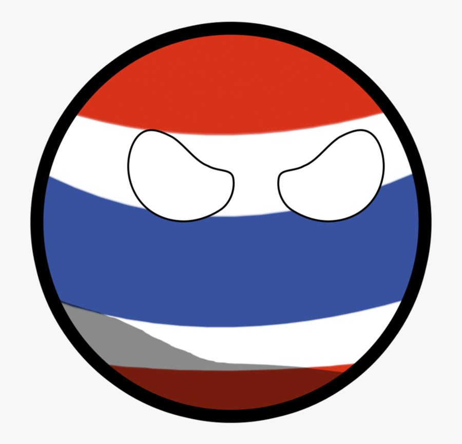#thailandball #countryballs #thailand #freetoedit - Thailandball Png, Transparent Clipart