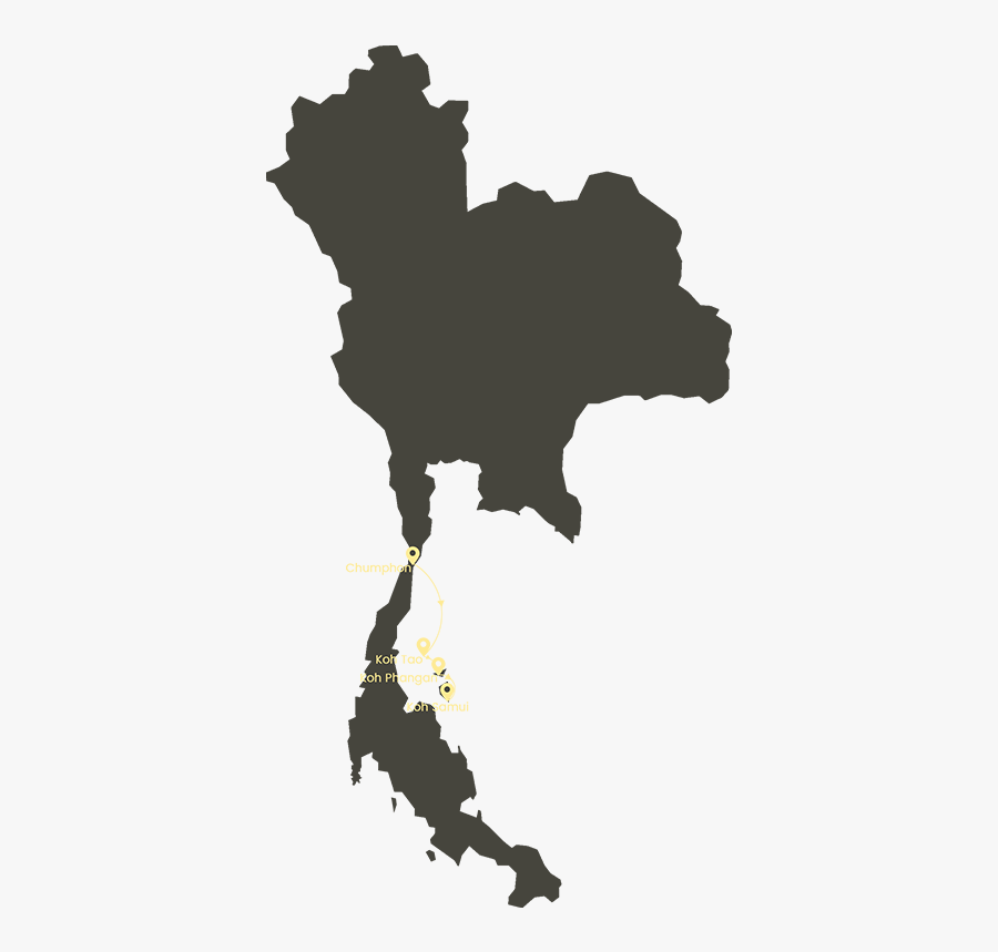 Thailand Map No Background - Sea Level Rise Thailand, Transparent Clipart