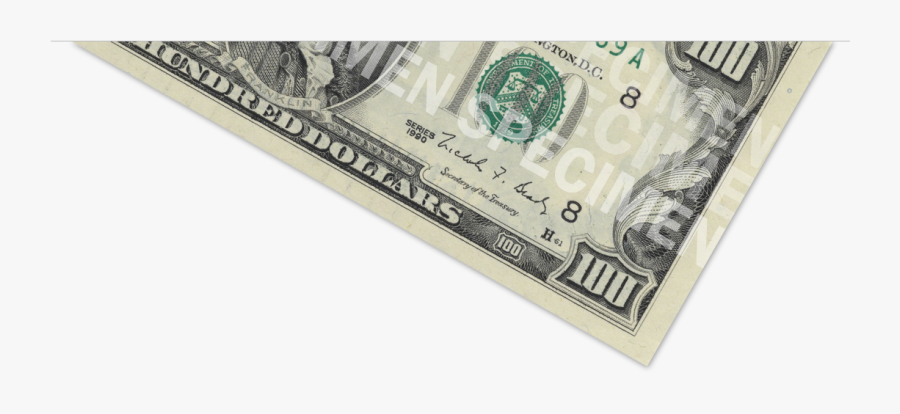 Dollar Transparent - 100 Dollar Bill, Transparent Clipart
