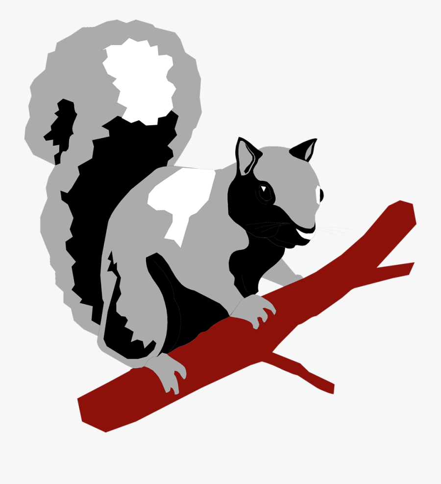 Vector Squirrel Branch Clipart - Squirrel, Transparent Clipart