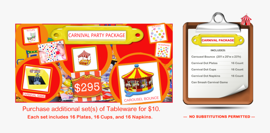 Carnival Party Package, Transparent Clipart