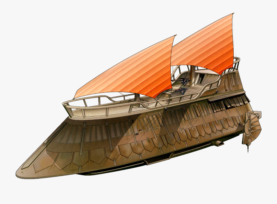 Clip Art Sand Barge - Star Wars Jabba The Hutt Ship, Transparent Clipart